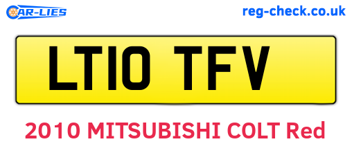 LT10TFV are the vehicle registration plates.
