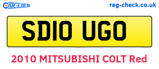 SD10UGO are the vehicle registration plates.