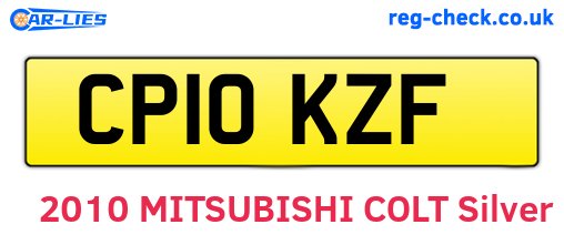 CP10KZF are the vehicle registration plates.
