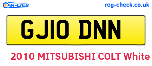 GJ10DNN are the vehicle registration plates.