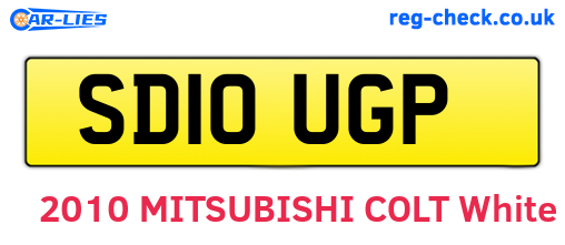 SD10UGP are the vehicle registration plates.