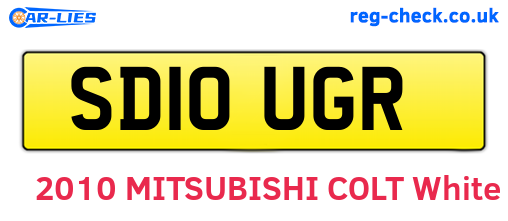 SD10UGR are the vehicle registration plates.