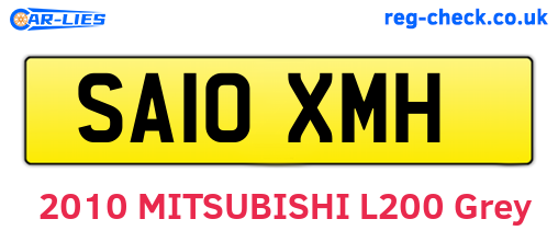 SA10XMH are the vehicle registration plates.