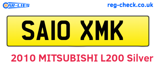 SA10XMK are the vehicle registration plates.