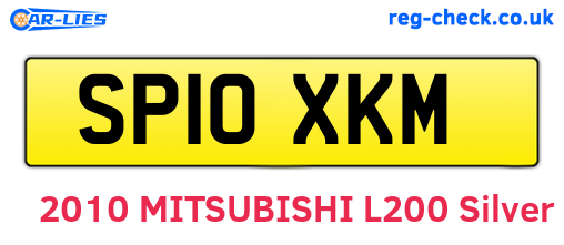 SP10XKM are the vehicle registration plates.