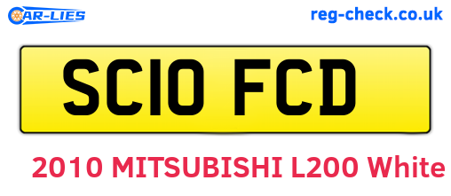 SC10FCD are the vehicle registration plates.
