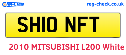 SH10NFT are the vehicle registration plates.