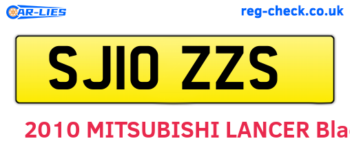 SJ10ZZS are the vehicle registration plates.