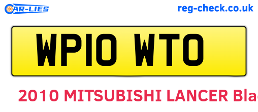WP10WTO are the vehicle registration plates.
