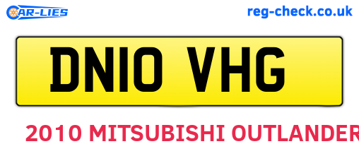 DN10VHG are the vehicle registration plates.
