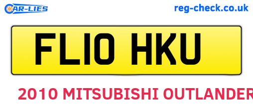 FL10HKU are the vehicle registration plates.