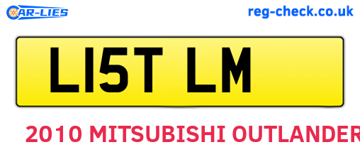 L15TLM are the vehicle registration plates.