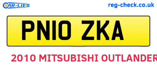 PN10ZKA are the vehicle registration plates.