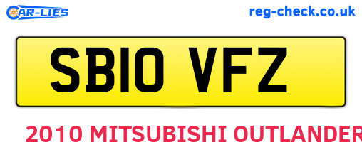 SB10VFZ are the vehicle registration plates.