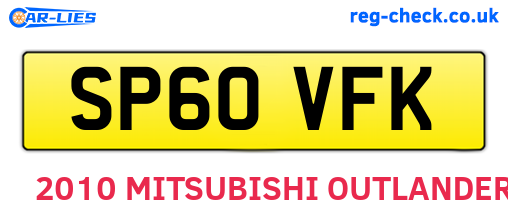 SP60VFK are the vehicle registration plates.
