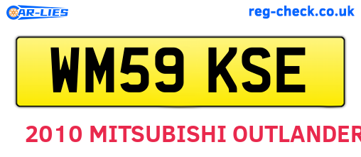 WM59KSE are the vehicle registration plates.