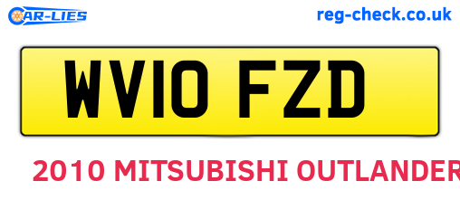 WV10FZD are the vehicle registration plates.