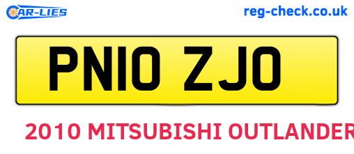 PN10ZJO are the vehicle registration plates.