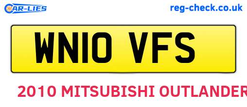WN10VFS are the vehicle registration plates.