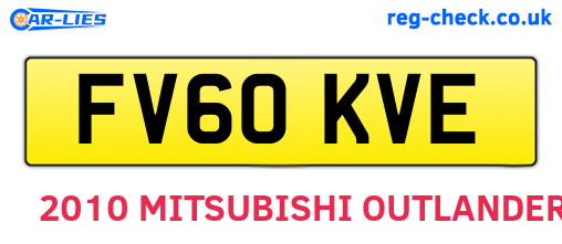 FV60KVE are the vehicle registration plates.