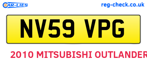 NV59VPG are the vehicle registration plates.