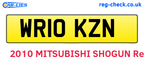 WR10KZN are the vehicle registration plates.