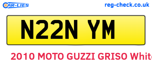 N22NYM are the vehicle registration plates.