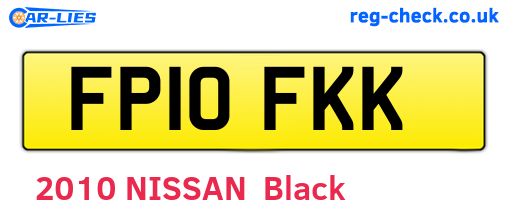 FP10FKK are the vehicle registration plates.