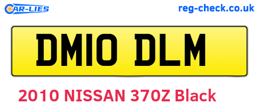 DM10DLM are the vehicle registration plates.