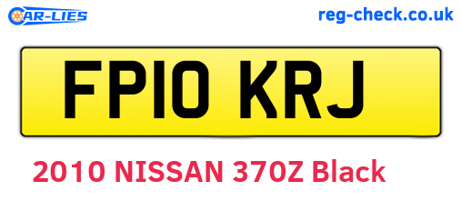 FP10KRJ are the vehicle registration plates.