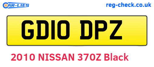 GD10DPZ are the vehicle registration plates.
