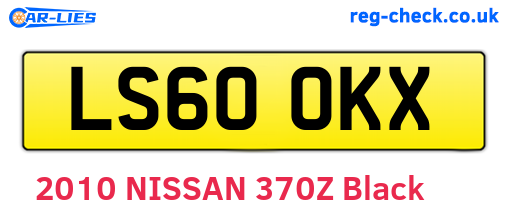 LS60OKX are the vehicle registration plates.