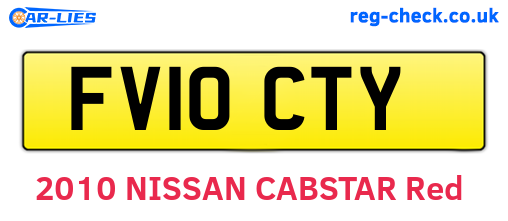 FV10CTY are the vehicle registration plates.