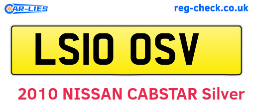 LS10OSV are the vehicle registration plates.