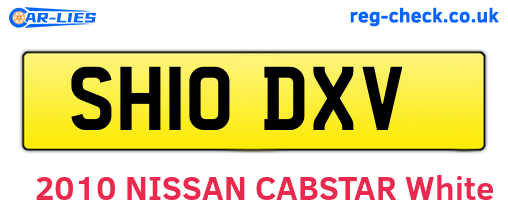 SH10DXV are the vehicle registration plates.