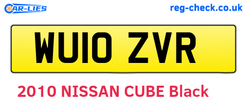WU10ZVR are the vehicle registration plates.