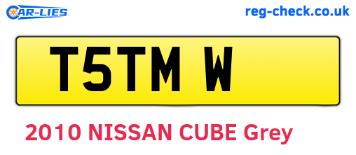 T5TMW are the vehicle registration plates.