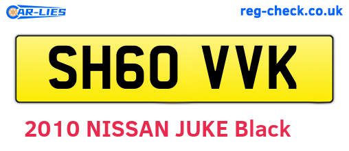 SH60VVK are the vehicle registration plates.
