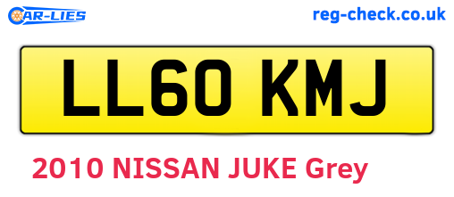 LL60KMJ are the vehicle registration plates.