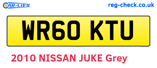 WR60KTU are the vehicle registration plates.