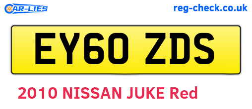 EY60ZDS are the vehicle registration plates.