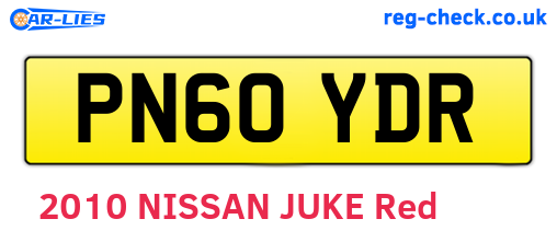 PN60YDR are the vehicle registration plates.