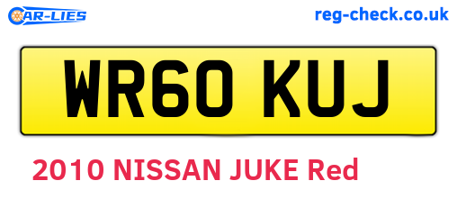 WR60KUJ are the vehicle registration plates.