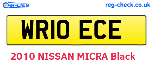 WR10ECE are the vehicle registration plates.