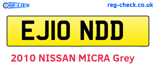 EJ10NDD are the vehicle registration plates.