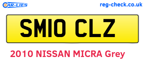 SM10CLZ are the vehicle registration plates.