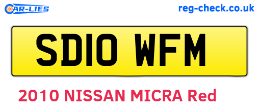 SD10WFM are the vehicle registration plates.