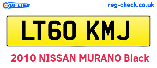 LT60KMJ are the vehicle registration plates.