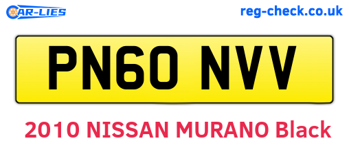 PN60NVV are the vehicle registration plates.
