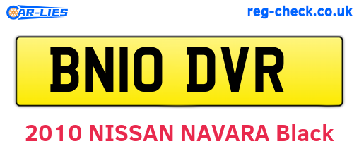 BN10DVR are the vehicle registration plates.